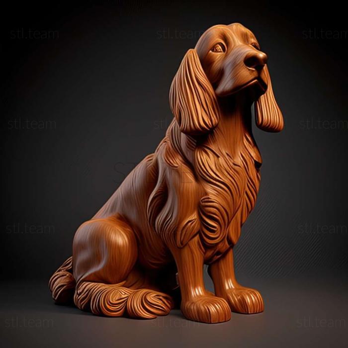 3D model Field Spaniel dog (STL)